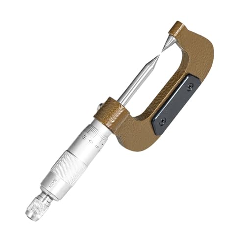 Micromètre de précision 0-25 mm 0,01 mm mécanique avec double pointe de mesure extérieure
