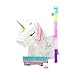 Produktbild Nislai Einhorn Pinata Set | Ideal als Pinata Geburtstag | Pinata Hochzeit | JGA Party | Geschenkidee | Party Dekoration oder Pinataspiel | inkl. Schlagstock und Augenmaske | u. 43x33x10