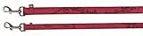  Trixie Modern Art Leine Hundekönig Elegance, XS–S: 1,20 m/15 mm, bordeaux