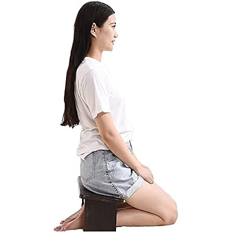 Meditation Bench Folding Yoga Stool Portable Meditation Bench, Ergonomic Kneeling Stool,for Deep Meditatio Cover