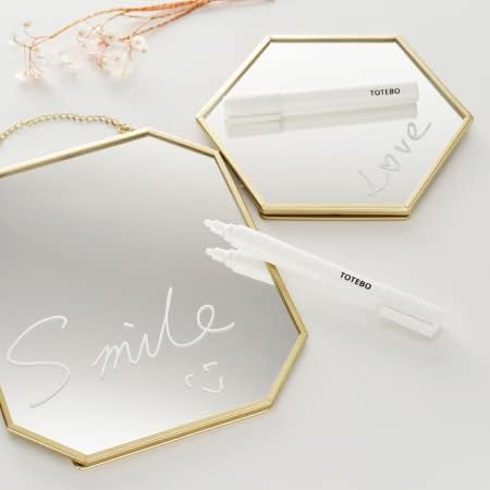 SEEMIE 2 Pack Vanity Mirror Makeup Mirror with Stand, Tabletop Makeup Mirror, Decorative Hanging Mirror, Portable Table Desk Counter top Mirror Bathroom Shaving Make Up Mirror