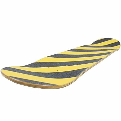 Image of Black Diamond Sheet of Skateboard Grip Tape 9 inch x 33 inch (Black /Yellow)