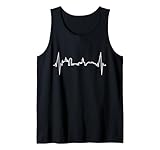 Mainz Skyline Herzschlag Fan Herz Liebe I Love Mainz Tank Top