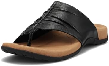 Taos Gift 2 Women’s Sandal – Elevate Your Style with A Classic Open Back Toe-Post Design – Premium Comfort with Arch Support and Cooling Gel Padding for All Day Wearability