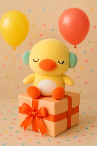 Image of SCOOBA Cute Headphone Duck Soft Toy 20cm (Headphone Duck)