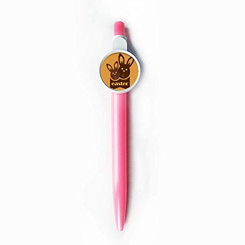 Stylo à bille rétractable lapin marron idéal pour décorer votre bureau de Pâques