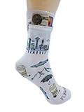 Flippysox Zipper Sock Wallet - Cotton & Polyester Zipper Socks with Pockets - Fits shoe size 6-13 (Seattle)