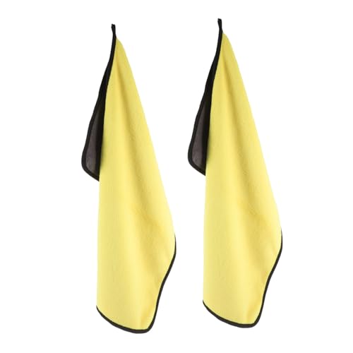 CORHAD - CORHAD Reusable Microfiber Cleaning Cloths Towels 2pcs Double-sided Thickened 30x60cm for Bike Car Motorbike Outdoor Maintenance and Drying