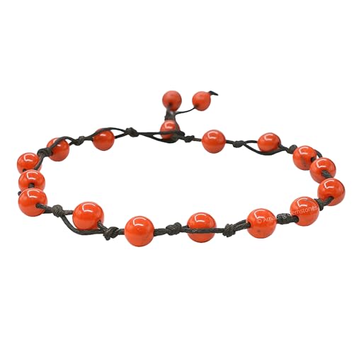 Amazing Gemstone Red Jasper Anklet Ankle...