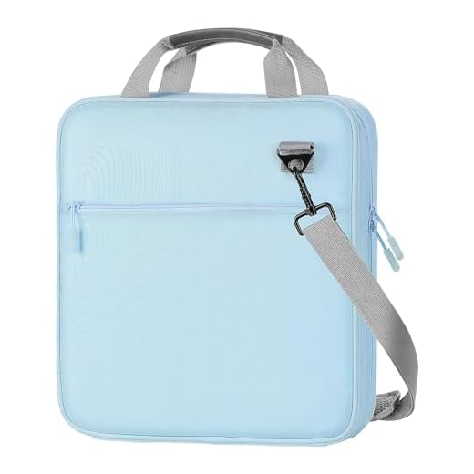 MoKo Zipper Binder, 3 Ring 2 inch Binder with Zipper,500 Sheet Capacity Multi-Pocket School Binder for Middle School, Handle and Shoulder Strap Included, Blue & Gray