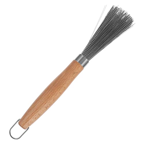 PHENOFICE Metal Scrubber Kitchen Steel Brush Cleaner Cleaning Brush Bristle Dishwashing Stainless Skillet Multi-use Clean Dish Scraper Tool Kitchen Scrubber Wok Tools Stainless Steel