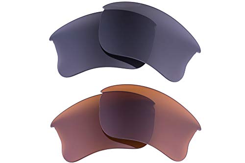 Image of Polarized Replacement Lenses Compatible with Oakley Flak Jacket XLJ Sunglasses - Crafted in USA -