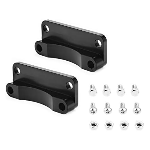 AfterMokit Front Fender Risers 3 inch Hole Center Fender to Fork Adapter for FLHR 1993-2013 FLHT 1995-2010 FLHTCU 1993-2013 FLHTK 2010-2013 FLHX 2006-2013 FLTR 1998-2009 with 21 inch Wheel Black Cover
