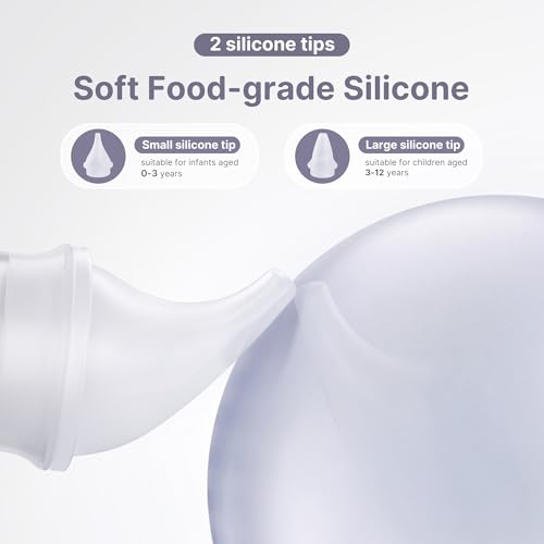 Image of Nasal Aspirator for Baby, Hospital-Grade 78KPa Strong Suction Baby Nose Sucker with Anti-Backflow, Electric Nose Suction for Baby, Soothing Lullabies, Rechargeable Baby Nasal Aspirator(GreyT1)