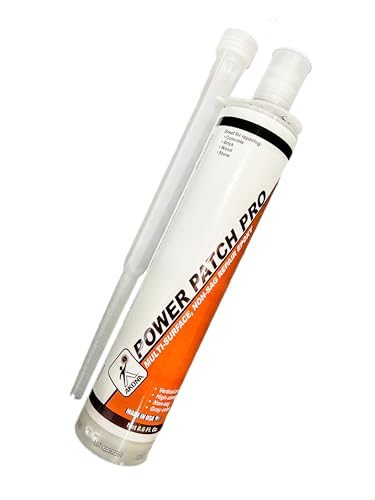 Akona Power Patch Pro - Epoxy Repair for Concrete, Brick, Wood, and Stone, Clear Mixture, Fast-Drying, Waterproof (8.6 Ounce) (1)
