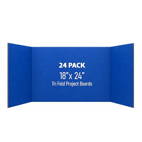 Tableau triplex bleu Flipside de 45 x 101 cm idéal pour la classe et le club 4H