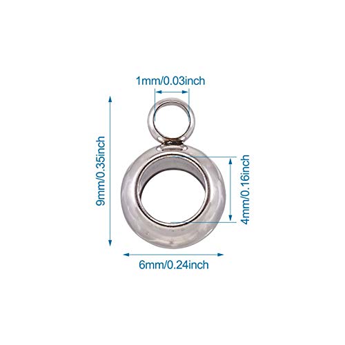 PandaHall, 50 pezzi in acciaio inox per appendere
