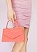 Girly HandBags Womens Women Faux Suede Clutch bag Neon Coral