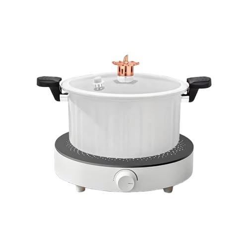 Generisch Ollas antiadherentes, ollas con tapa para cocina de inducción, utensilios de cocina para inducción cocina eléctrica camping cocina hogar estofado salsa de pasta arroz espagueti