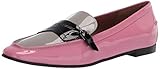 Hergestellt in Italien Emporio Armani Damen Patent Bucled Slipper, Camelia+Perla+Schwarz, 39 EU