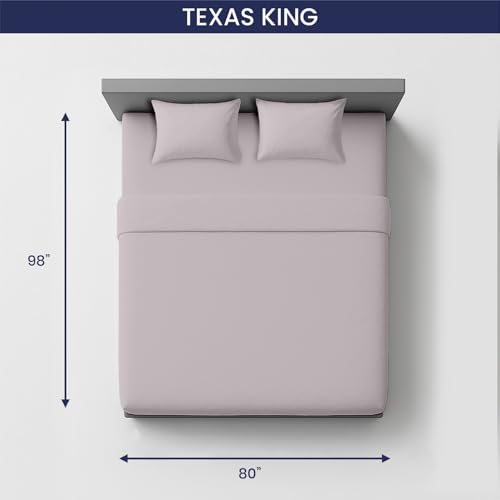 Image of SGI Bedding 80 inchx98 inch 4 Pc Texas King Sheet Set 600 TC 12 inch Deep, Light Grey