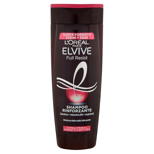 L'Oréal Paris Elvive Arginina Resist X3 Champú para cabello frágil, 300 ml