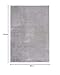 the carpet Relax Moderner Flauschiger Kurzflor Teppich, Anti-Rutsch Unterseite, Waschbar bis 30 Grad, Super Soft, Felloptik, Grau, 80 x 150 cm