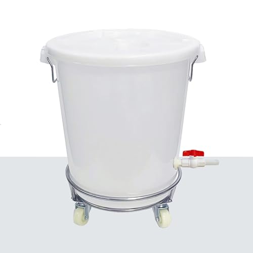 Rain Collection Barrel with Stand, Mobile Water Storage with Casters,