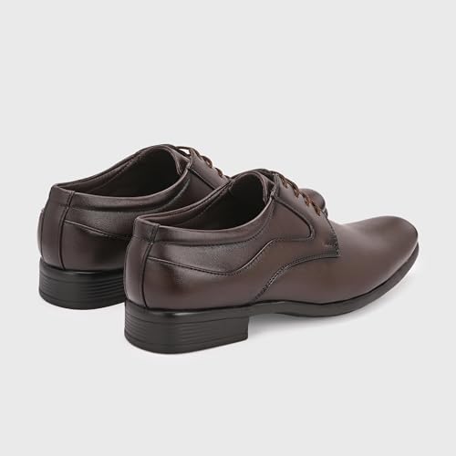 Image of Centrino Formal Shoes for Men | Lightweight Comfortable Office Shoes for Man Stylish | Cushioned Insole Lace-Up Shoes for Men | Durable TPR Sole | Trendy Classic Design Footwear for Men (8115)