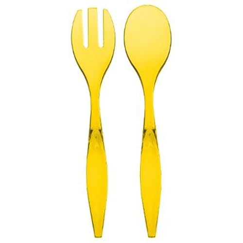 FIVE Simply Smart - Couverts à Salade Wave 29cm Jaune