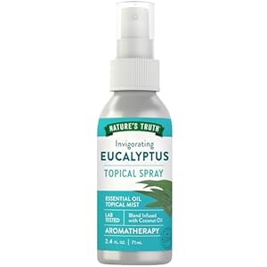 Nature’s Truth Eucalyptus Mist Spray 2.4 fl oz | Pure Essential Oil for Aromatherapy