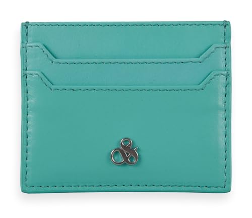Cardholder Spearmint Scotch & Soda porte-cartes mince en cuir vert