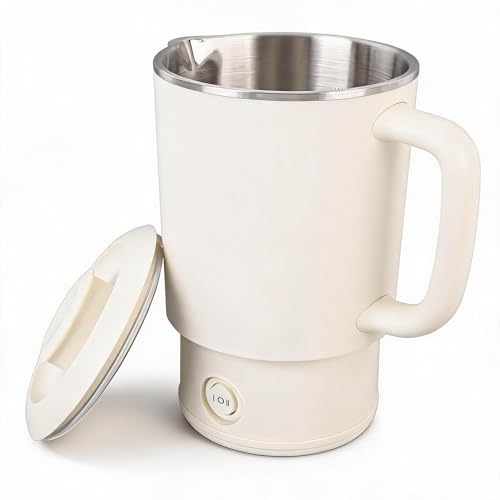 Hervidor eléctrico portátil Zunate 600ML acero inoxidable miniatura 1