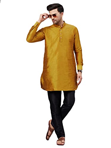 Image of VM Men's Silk Blend Kurta Pyjama Set