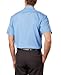 Van Heusen Men's Short Sleeve Dress Shirt Regular Fit Poplin Solid, Cameo Blue, 18.5