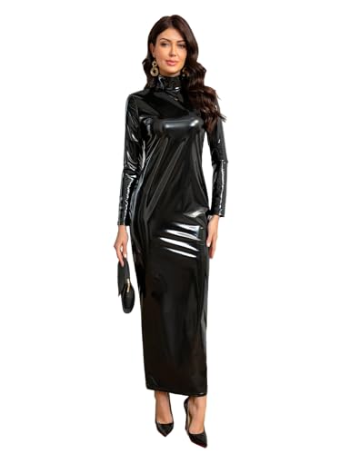 chinese dress ladies Amazon.com: TDNZSEL Sexy Tight PU Faux Leather Women's Dress Shiny Patent  Leather Longskirt for Women Mopping Floor Dress Street Clothing Black :  Clothing, Shoes & Jewelry