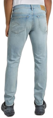 G-STAR Raw - Mens 3301 Slim Jeans, Color Sun Faded Mirage Blue, Size: 26W x 32L2