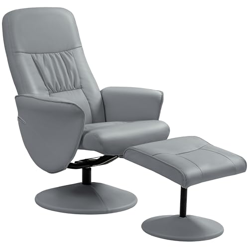 HOMCOM Sillón Relax con Reposapiés Sillón Relajante...