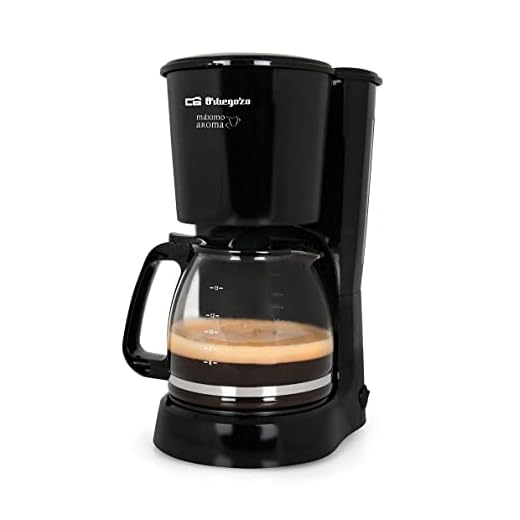 Orbegozo CG 4024 - Cafetera goteo, capacidad para 15 tazas, jarra de crital de 1,6 litros, 800 W de potencia