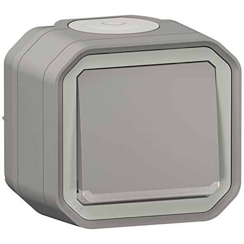 LEGRAND | Poussoir Lumineux Plexo, Étanche IP55, Résistance Aux Chocs IK08, Prêt À Installer En Saillie