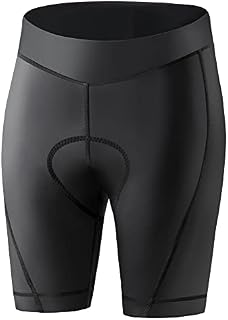 Zacro Cycling Shorts Women Padded - Cycle Shorts with Zip Pocket, Bicycle Shorts 4D Gel Padded Cycling Shorts Ladies, Quick Dry Breathable, Anti-Slip Design, Absorbent