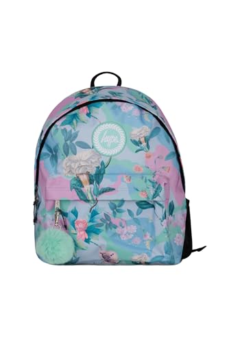 hype School College Casual Work Hiking Backpack for Kids Boys Girls Teens Men Women (Multi Blooms Camouflage, One Size)