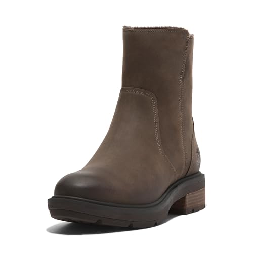 Timberland Timberland Women's Brimfield Mid Warm Lined Boot, Medium Brown Full Grain, 6.5 Medium