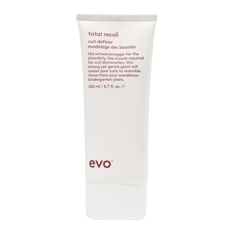 EVO Total Recoil Curl Definer - Strong Hold Defining Moisturizing Cream - Enhances Natural Curl Pattern & Reduces Frizz - Humidity Control l - 200ml / 6.7fl.oz Cover