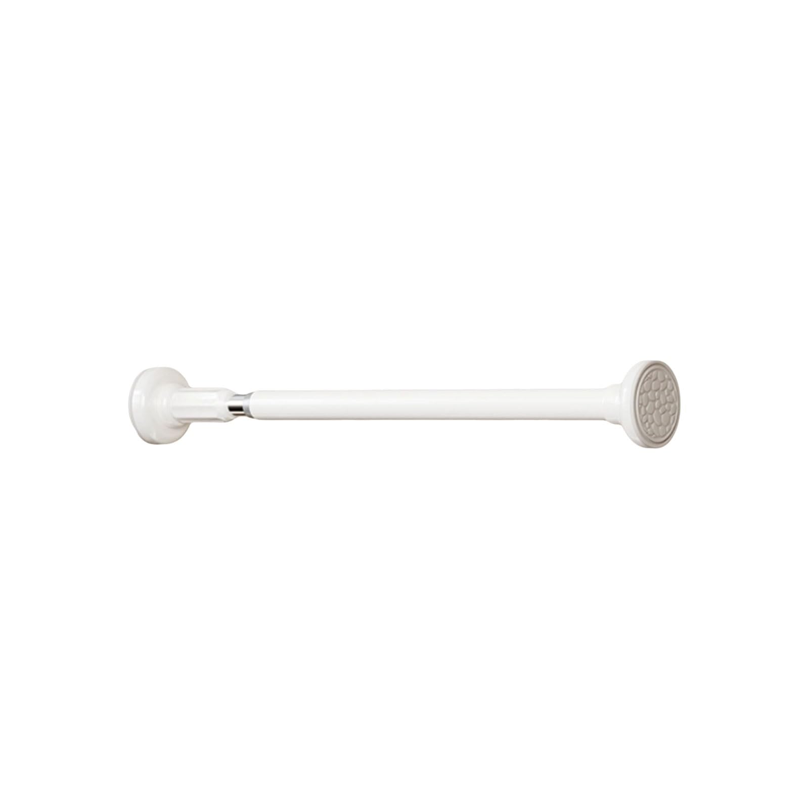 Adjustable Stainless Steel Shower Curtain Rod Telescopic No Drilling Required Suitable For Balconies And Bathrooms stable(Wei�,50-80cm)
