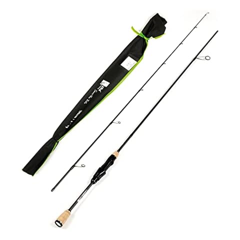 Zite Fishing Trout Spoon Forellen-Rute 210 cm - Carbon Spinnrute 3-6 g Forellenangeln - Ultra Light Angelrute aus Kohlefaser mit Kork-Griff (2,10 m) Cover