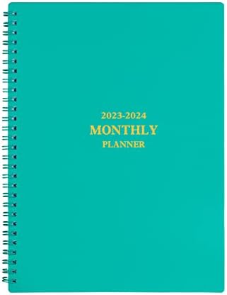 UtyTrees Calendar 2023 Planner - January 2023 - June 2024 Calendar Planner, 7.6" x 10.2", 2023 Calendar Planner, 18 Month Planner, with Double-Sided Storage Pocket, Premium Thick Paper, Green