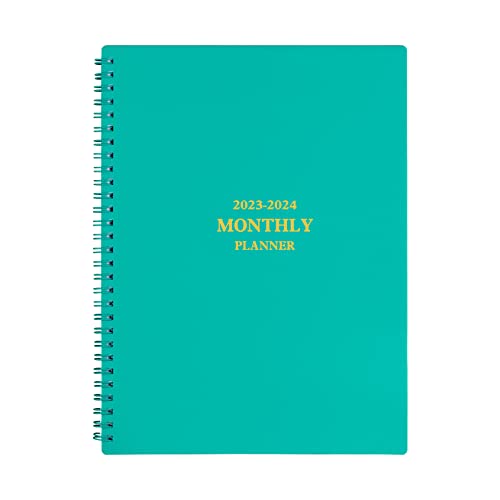 Utytrees Calendar 2023 Planner - January 2023 - June 2024 Calendar Planner, 7.6" X 10.2", 2023 Calendar Planner, 18 Month Planner, With Double-Sided Storage Pocket, Premium Thick Paper, Green #TOP3