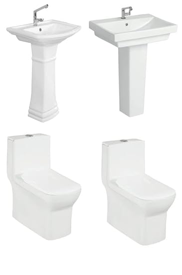 Western Toilet Floor With Standing Wash Basin (Pack of 4)|Sanitary Ware (244-Sanitary Ware 4)