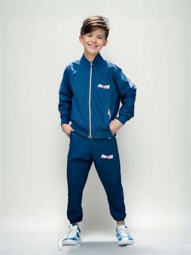 Image of HRKK Kids Windcheaters Solid Polyester Blend Jackets for Boys and Girls |